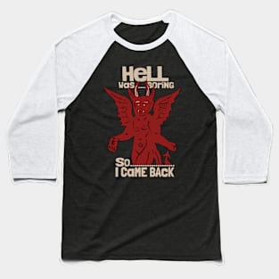 Vintage Devil Lucifer Baseball T-Shirt